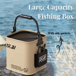 13L Fishing Bucket Folding Portable Collapsible Multifunctional Fish Live Bait Container For Fishing Accessories Fishing Tackles