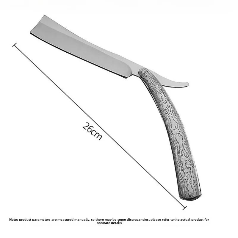 Large Size Stainless Steel Straight Razor for Men Traditional Sharp Manual Shaving Razor Beard And Facial Hair Remover Tool