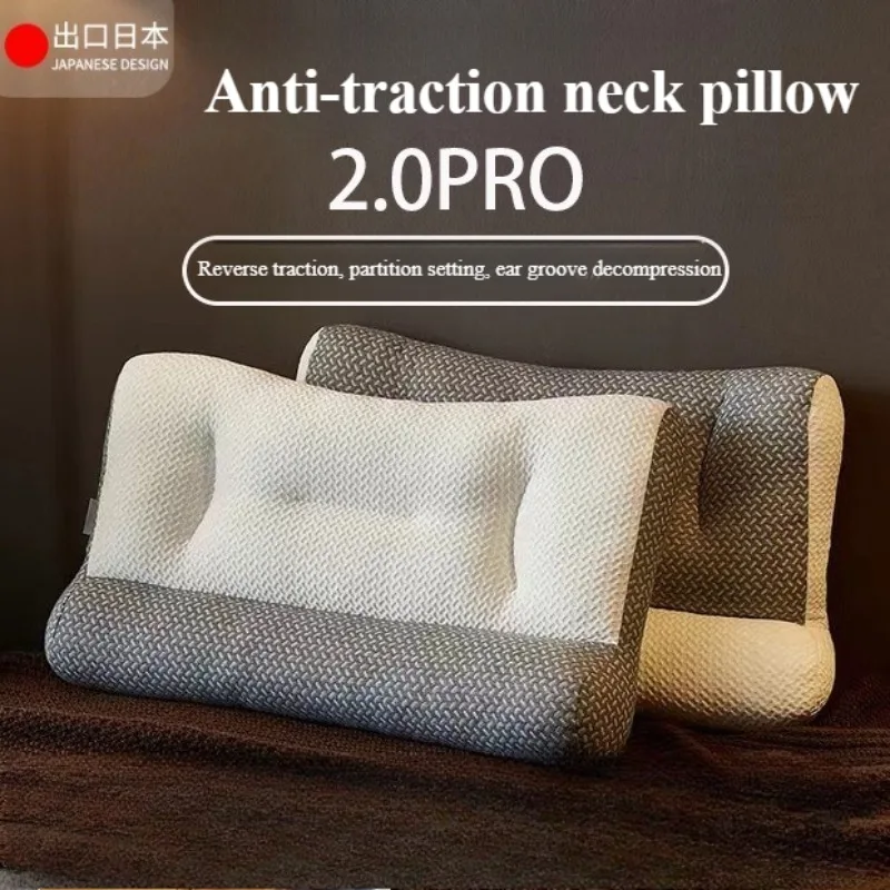

1pc Memory Foam Cervical Pillow, 2 in 1 Ergonomic Contour Orthopedic Pillow for Neck Pain, Contoured Support Pillows,Neck Pillow
