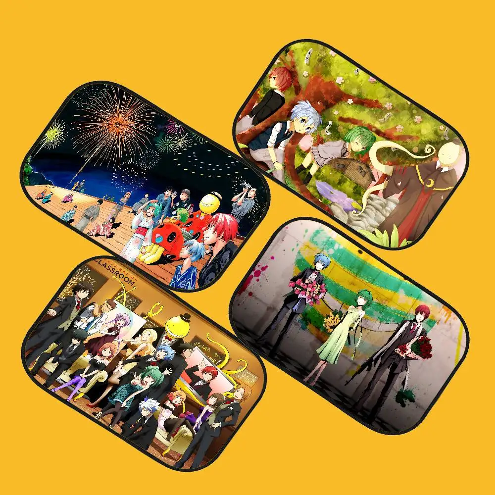 

A-Assassination C-Classroom Cartoon Sunshade UV Protection Heat Electrostatic Film Summer Retractable Window Shade Car Printing