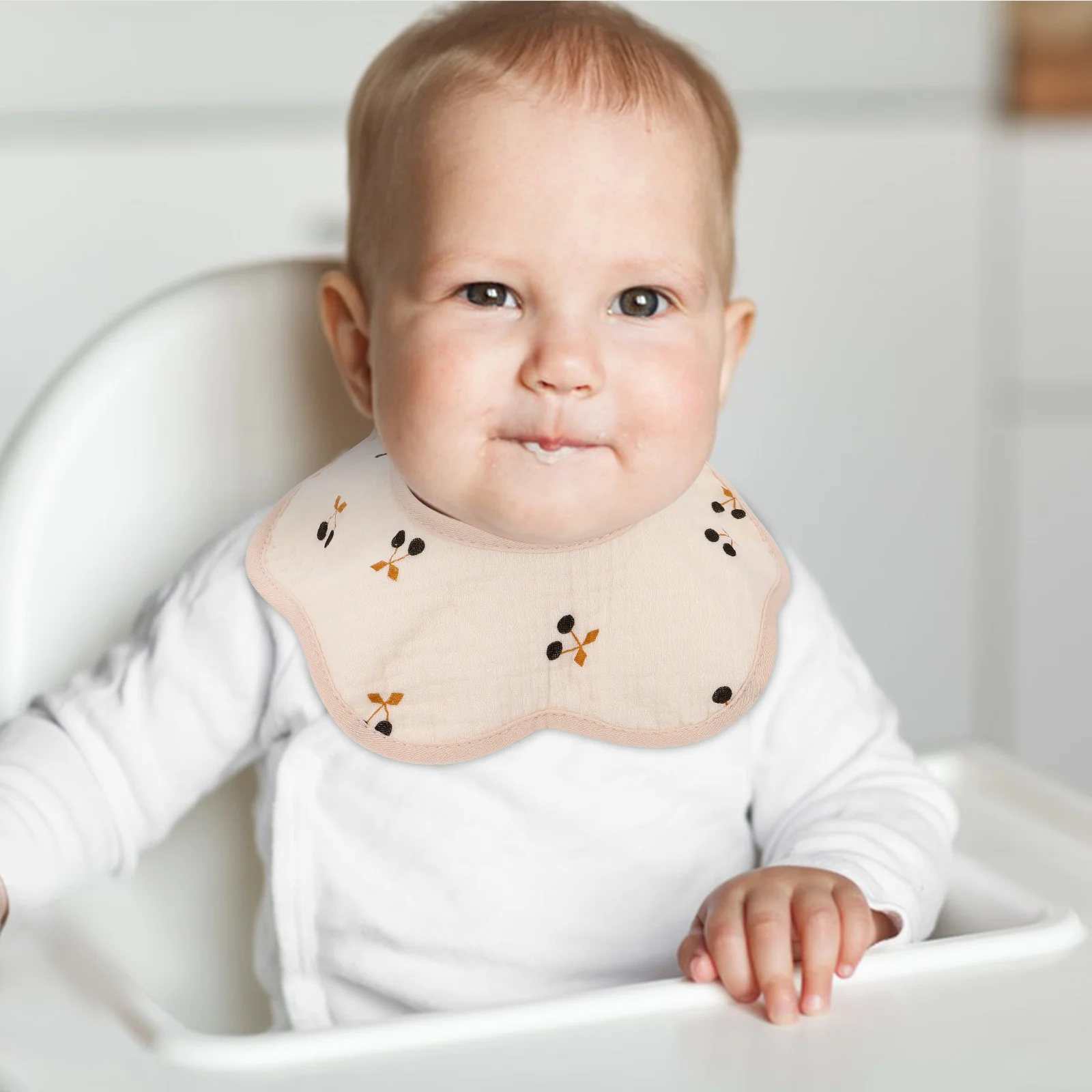 

Baby Cotton Bib Comfortable Reusable Feeding Bib for Infant Newborn Suitable Size Soft Breathable Baby Bibs Bibs