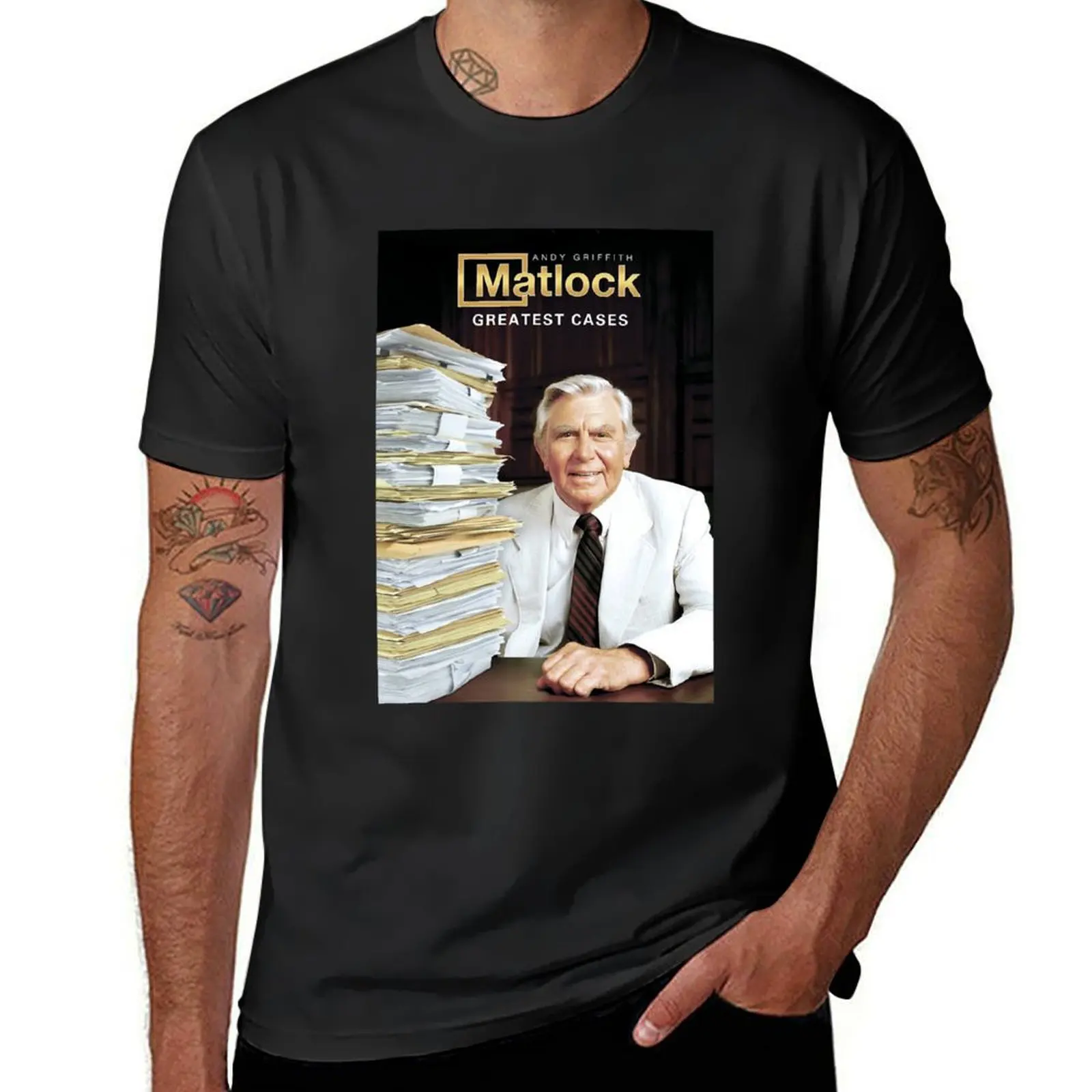 Andy Griffith Ben Matlock Greatest Cases T-Shirt sublime new edition slim fit t shirts for men