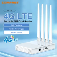 Comfast AX300 4G Lte módem con tarjeta SIM WiFi6 2,4G enrutador inalámbrico de Internet portátil para exteriores ASR1803S Chip 4 antenas PlugPlay