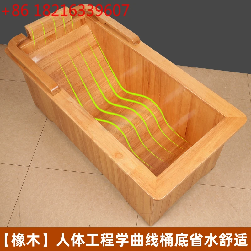 

Bath Bucket Curve Adult Bath Bucket tub Solid Wood Bath Bucket