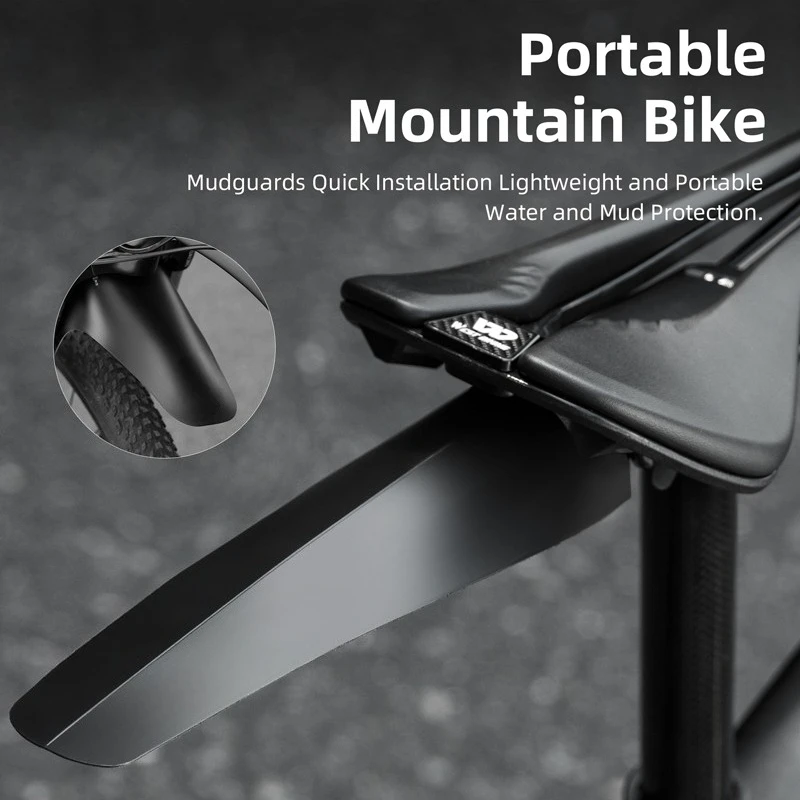 

2PC MTB Bike Fender Set Front Rear PP Plastic Mudguard Quick Release Universal Cycling Saddle Fenders Accessories