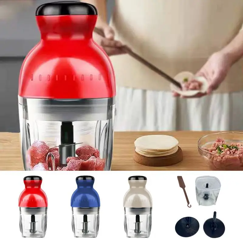 

Food Processor Meat Multifunctional Processor 500ml Baby Food Chopper 300W High Power Electric Kitchen Chopper For Cutting