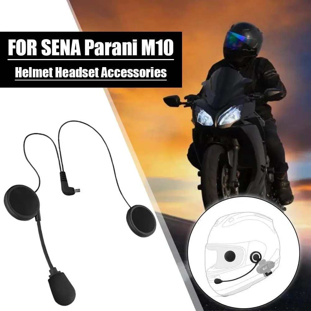 

Motorcycle Helmet Headset Earpiece Microphone for SENA Parani M10 Bluetooth Clear Communication Motorbike Riding Accessory