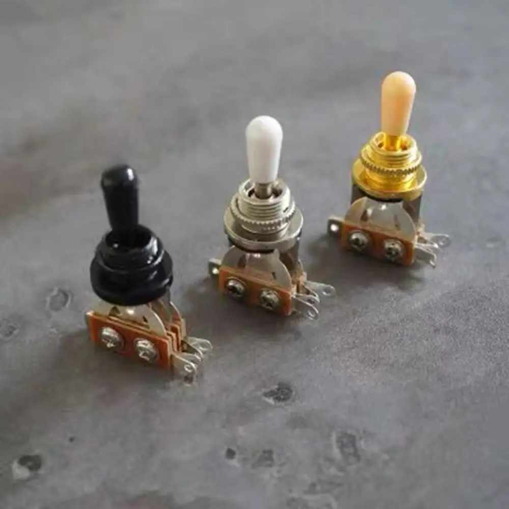 with Tip Cap 3-Way Toggle Switch Guitar Accessories for Les Paul Electric Guitar Pickup Selector Switch Durable