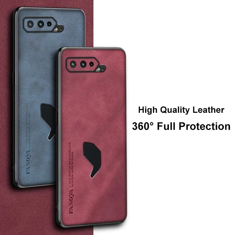 Silicone Full Protection Phone Case For Asus ROG Phone 6 6D 7 5G Luxury Leather Case For Asus ROG Phone 3 5 5S Matte Cover Coque - view 2