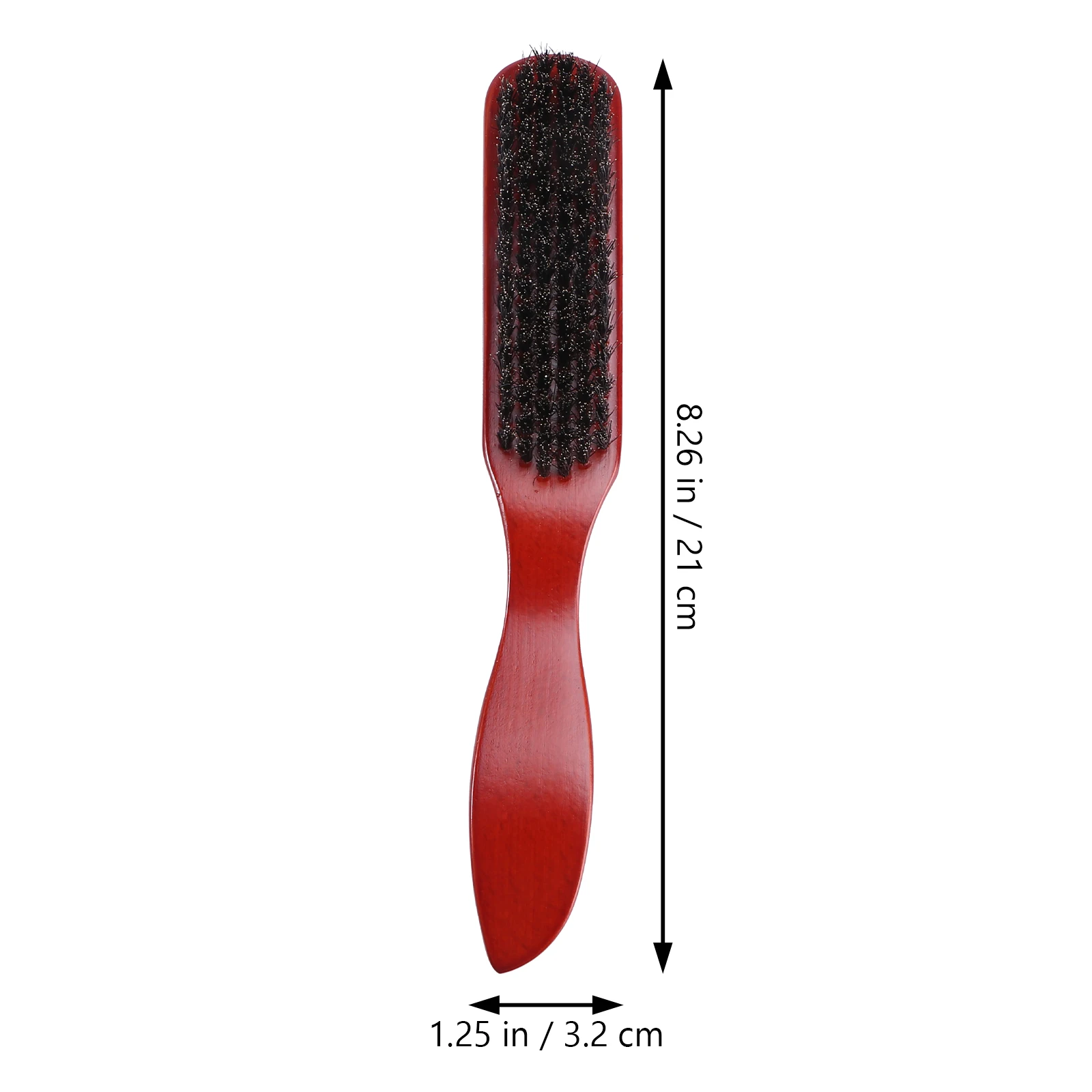

1pc Solid Wood Boar Bristle Beard Brush for Men Small Portable Handle Bristles Cleaning Styling Tool Gift Grooming Care