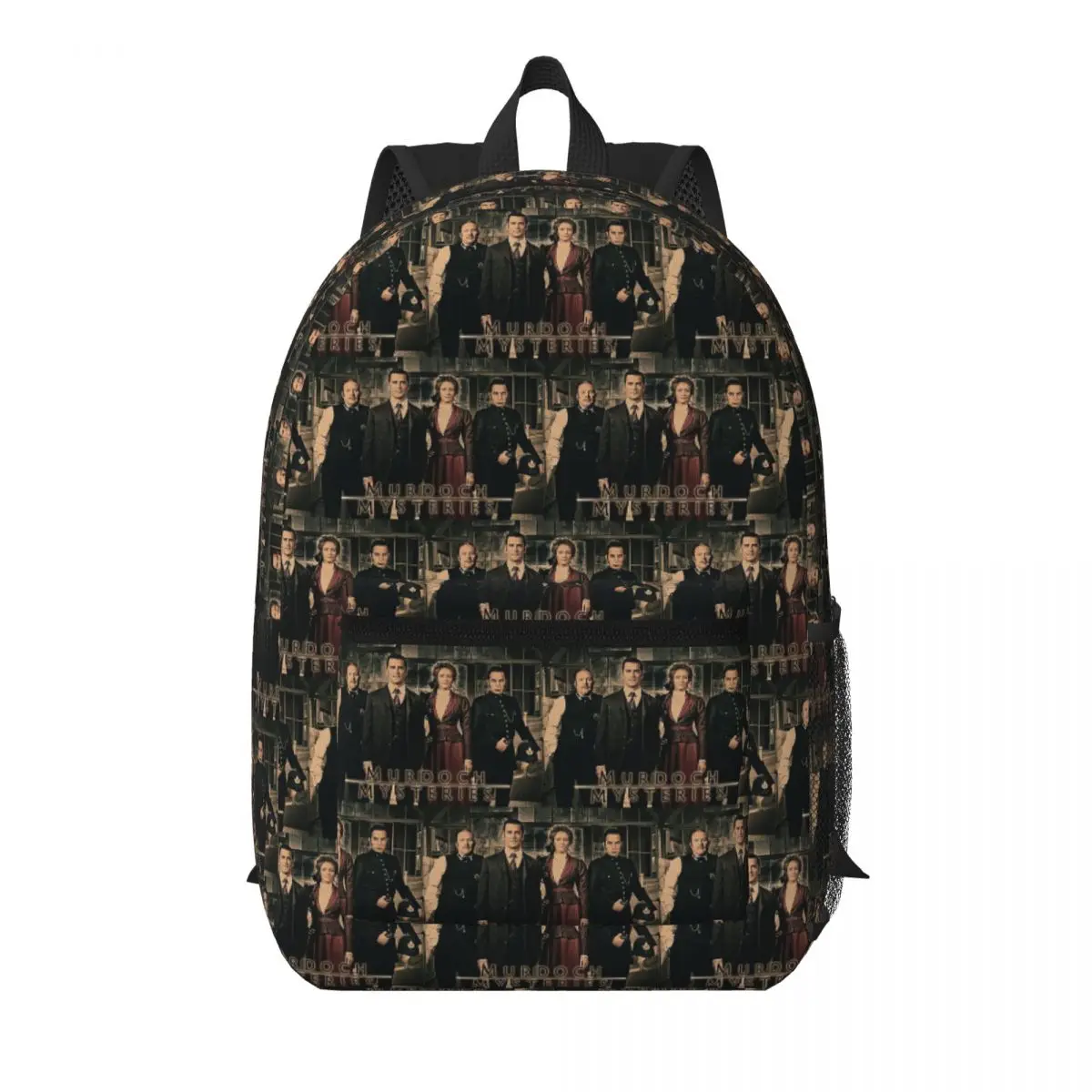 

Murdoch Mysteries Dramatic Prin Student Backpack School Bag Hiking Travel Daypack for Men Women Bookbag Shoulder Bags