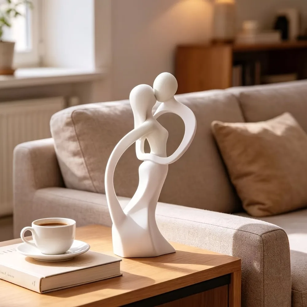 Nordic Style Embrace Craft Decoratio Creative Modern Simple Abstract Couple Character Decoration Living Room Home Decoration
