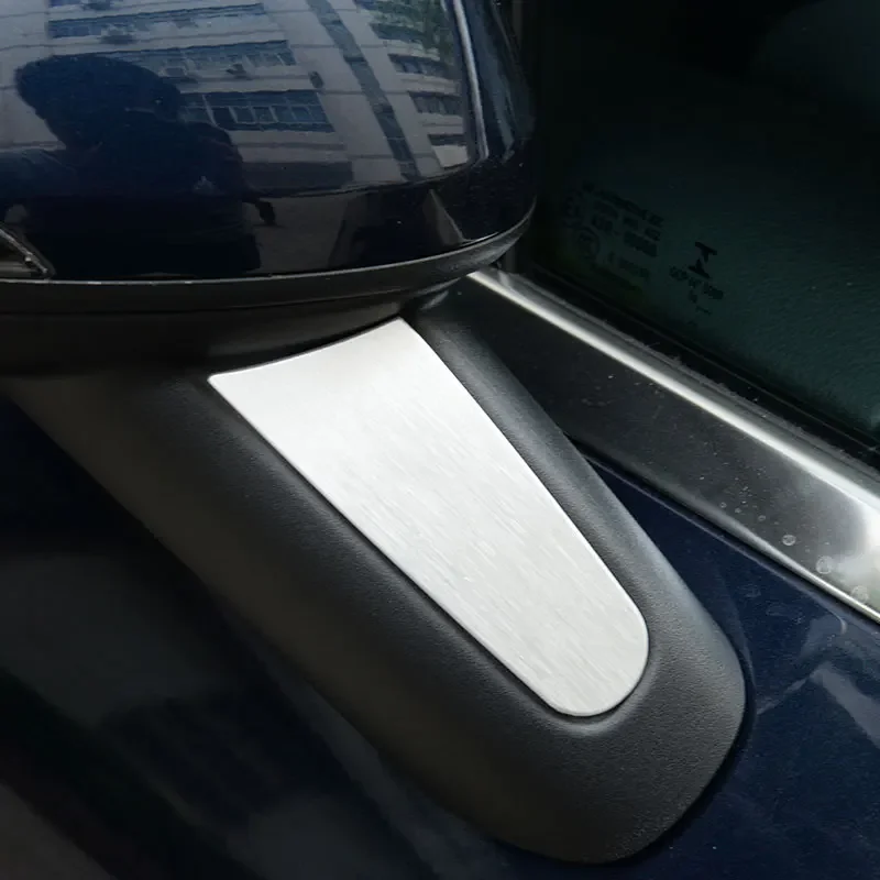 

For Porsche Macan 2014-2021 Aluminum Alloy Silver Car Rearview Mirror Anti-Scratch Cover Trim Sticker Car Accessories