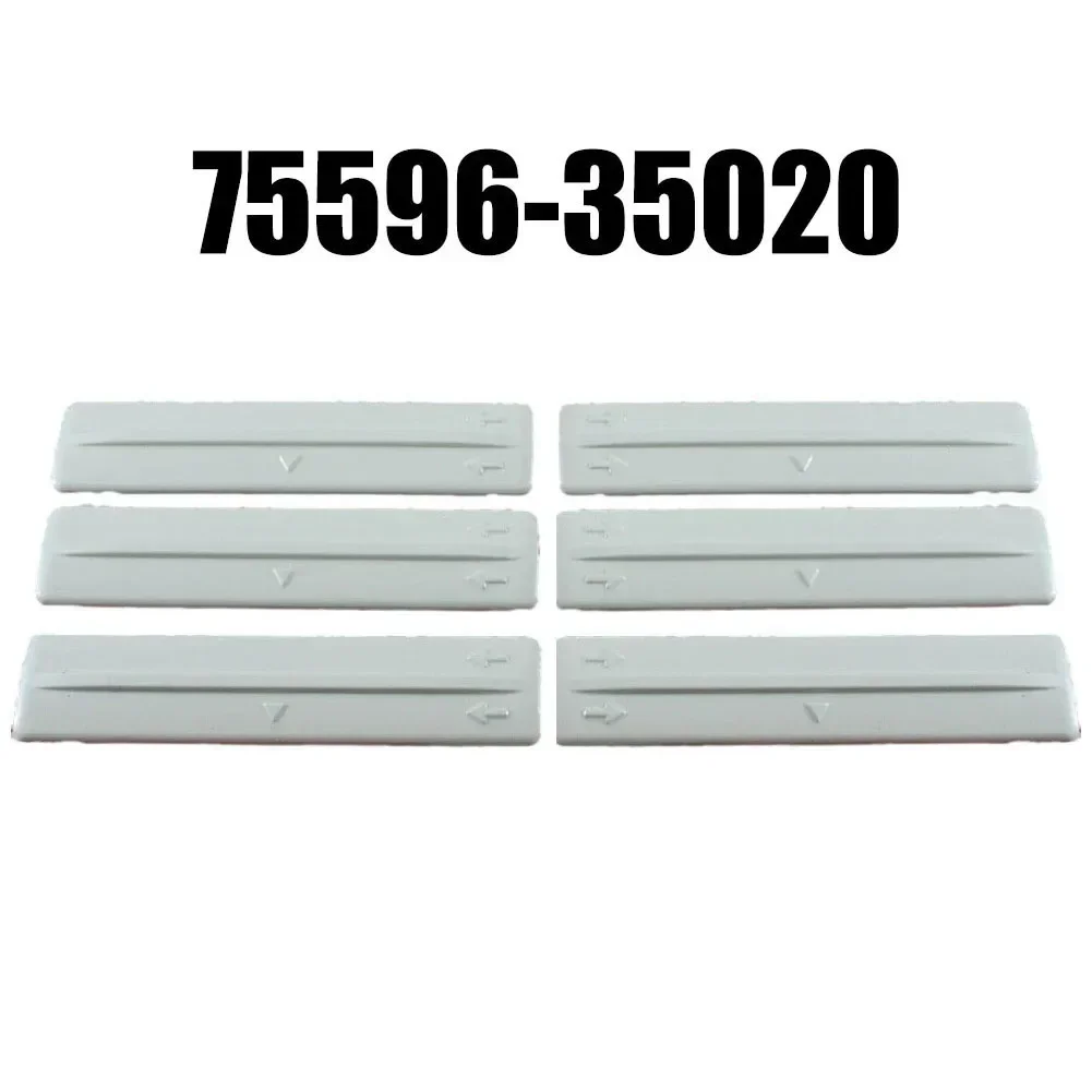 Cover Roof Rack Cover Replacement Installation Wear-resistant White 75596-35020 Anti-corrosion Non-deformation