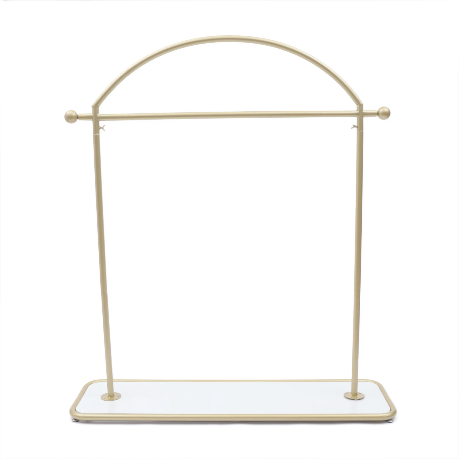 

Gold Clothing Rack, Modern Garment Rack with Shelf, Heavy Duty Clothes Rack for Bed Room, Retail Store, Boutique