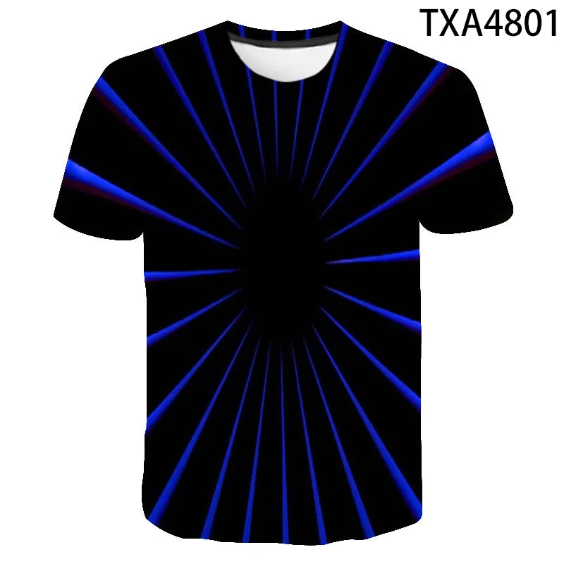 3D T Shirt  Three Dimensional Vortex Men Women Children Harajuku T-shirt 3D Printed Summer Casual Funny Boy Girl Tops Cool Tees