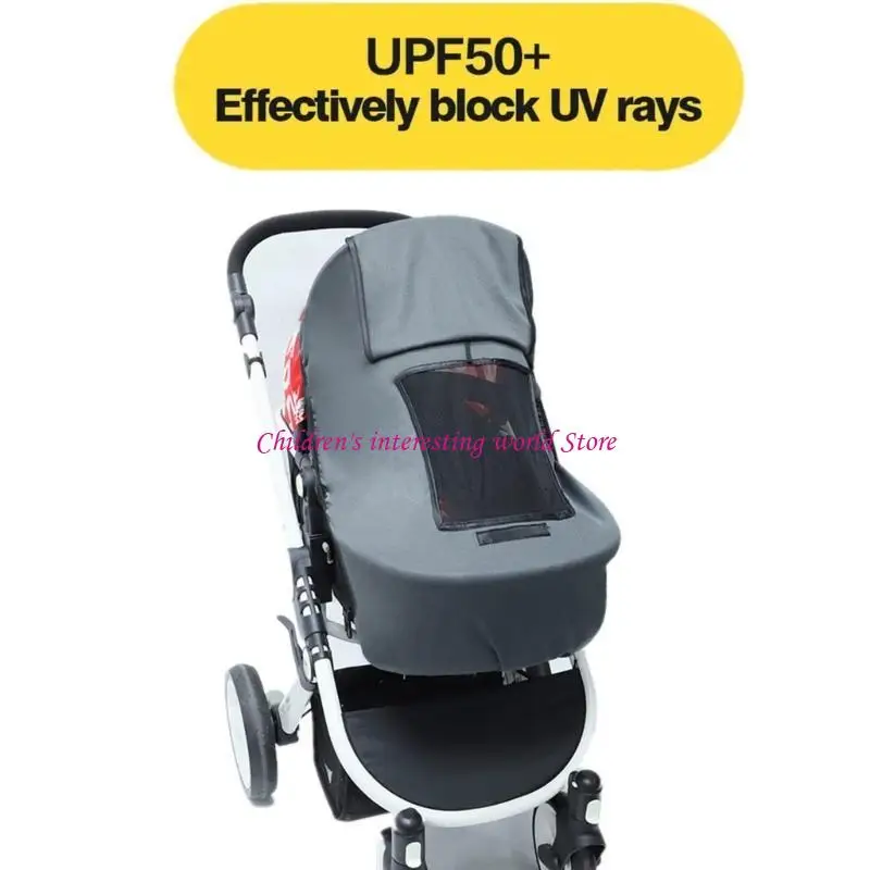 

Sun Protector Strollers Sun Shade Cover Infant Pram Breathable Canopy Awning 425F