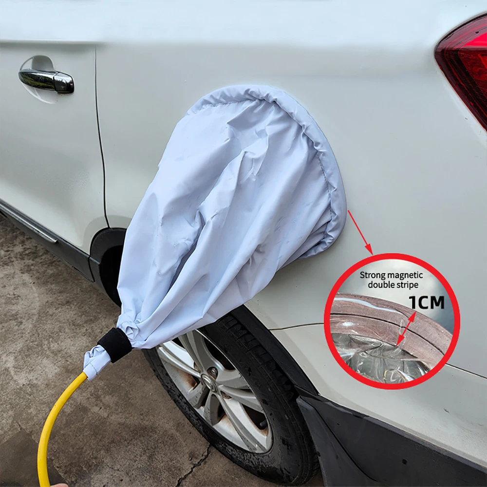 EV Charger Plug Port Rain Cover Magnetic 360° All-round Waterproof Dustproof Charger Gun Protector for Electric Car view 4