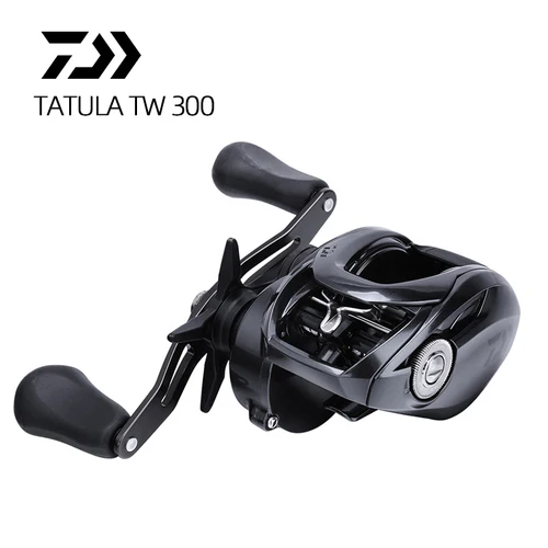 DAIWA-carrete de pesca TATULA TW 300, Baitcasting 7 + 1BB, arrastre máximo 13kg, ruedas de agua salada 300HL 300HSL 300XSL