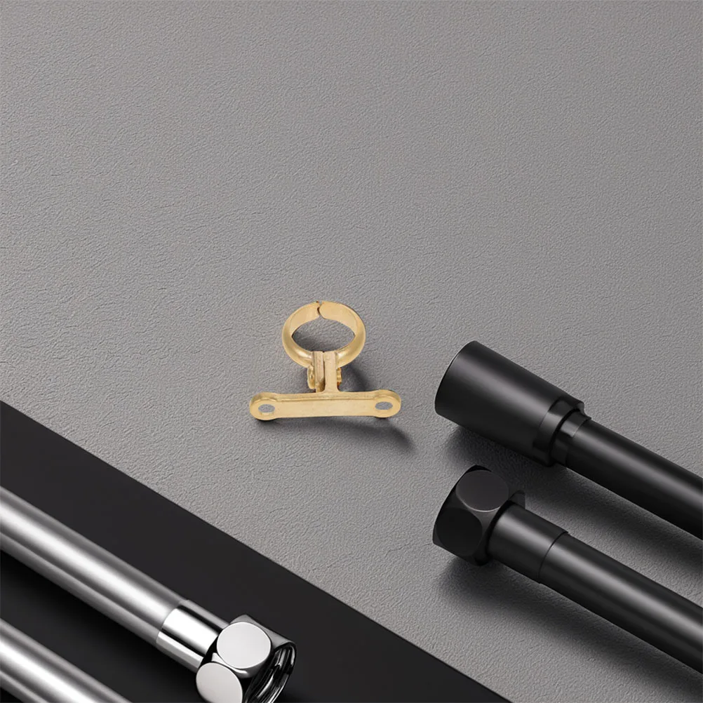 

2 Pcs Pipe Clamp Water Fixing Tube Clip Brass Holder Hangers Clamps Hook Brackets Heavy