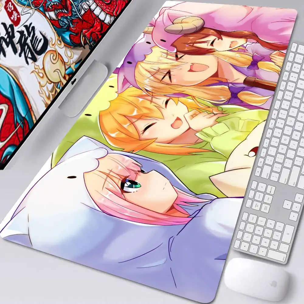 The D-Demon Girl Next Door Anime Mousepad Non-slip Suitable For Office Computers Laptops E-sports Game Desk Mats XXL Keyboard