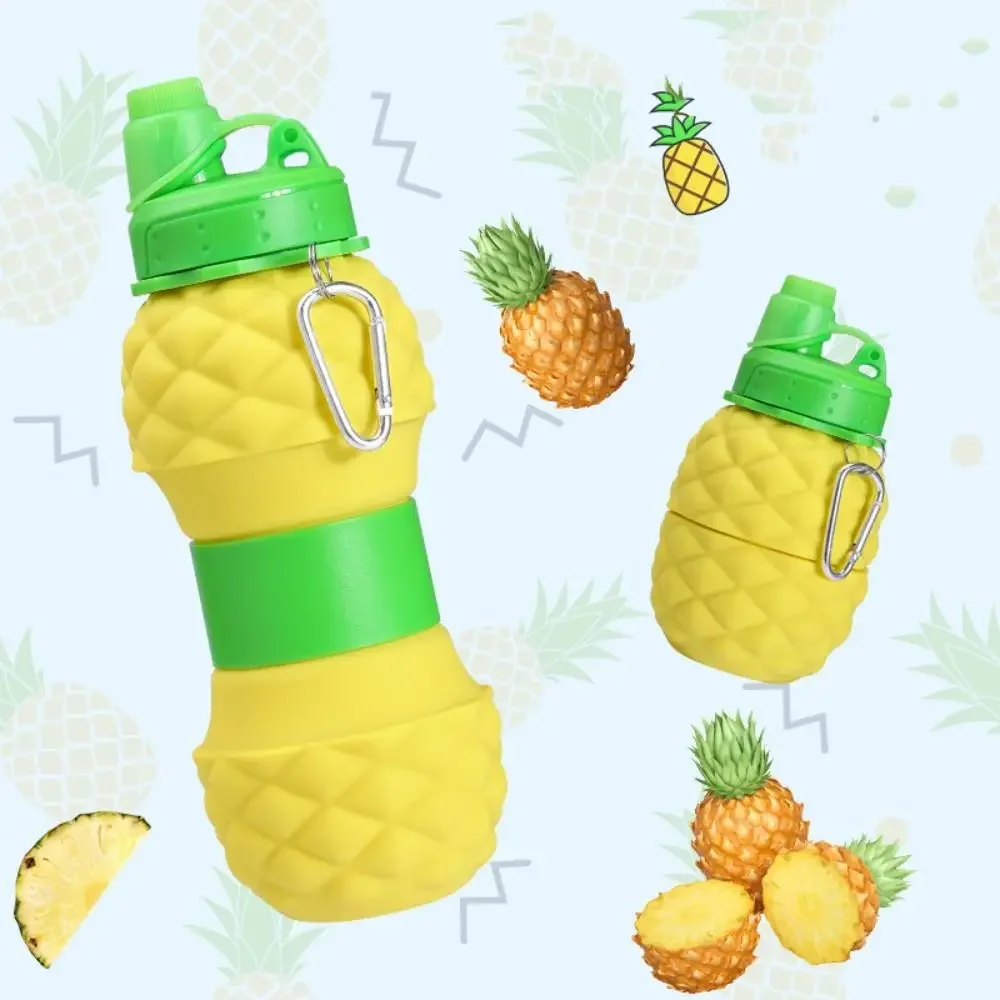 6/700ML Folding Retractable Fitness Fruit Shape Kettle Silicone Sports Water Bottle Portable for Outdoor Travel Climbing Bicycle view 4
