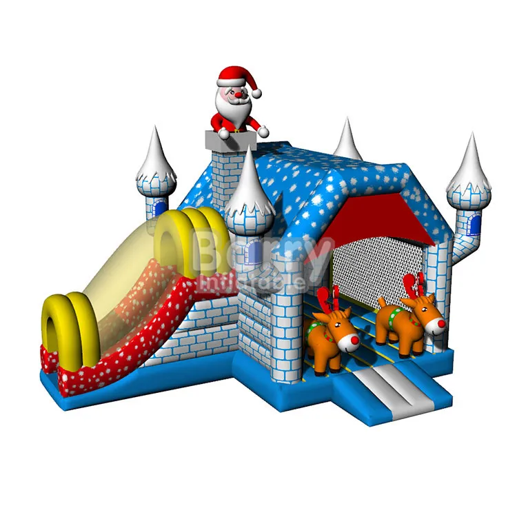 Commercial Halloween Themed Infla  Combo Pumpkin Infla  Water Slide Jumping Bounce House for Events
