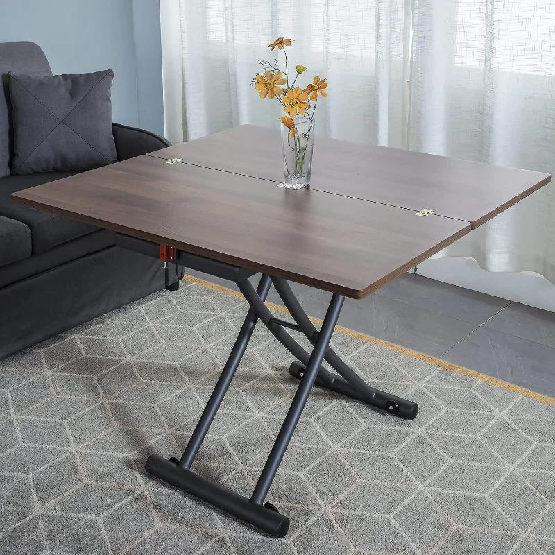 Mesa de comedor para sala de estar, soporte de Elevación plegable, transformación multifuncional, mesa de café de cocina de cena, diseño de escritorio para el hogar