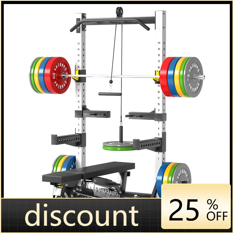 LMM household bench press frame half-frame free barbell integrated pull-up professional fitness equipment commercial