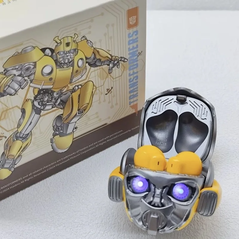 Genuine TRANSFORMERS H1 High-Quality Bluetooth Earphone Cool Bumblebee Mecha-shaped Wireless Headset High Quality Zinc Alloy