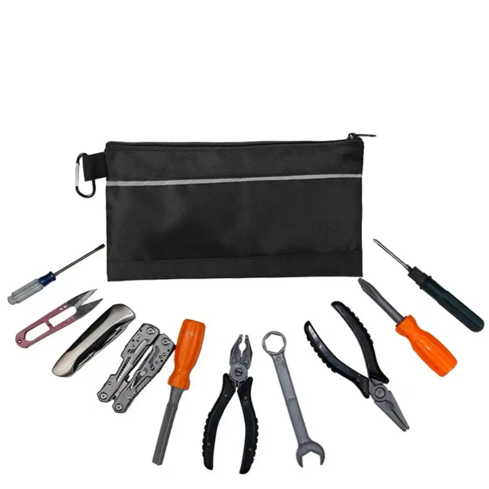 4 PCS Portable Oxford Tool Pouches Thickened Zipper Small Tool Bags Large Capacity Storage Bags Tool Organizers