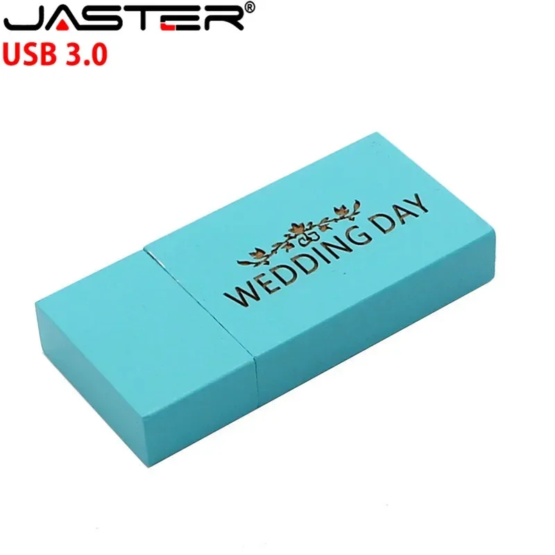 

JASTER USB 3.0 Custom LOGO wooden usb flash drive wood pen drive 4GB 8GB 16GB 32GB 64GB memory stick U disk Creative gifts