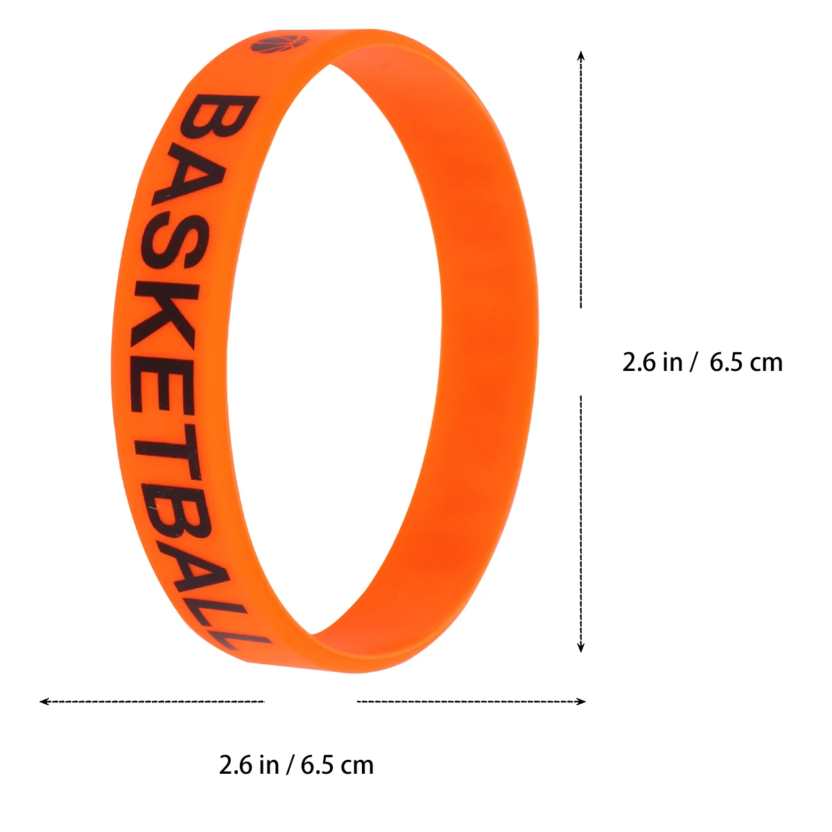

20Pcs Basketball Bracelet Silicone Wristbands Party Accessories Flexible Unisex Fits Most Straps Carnival Birthday