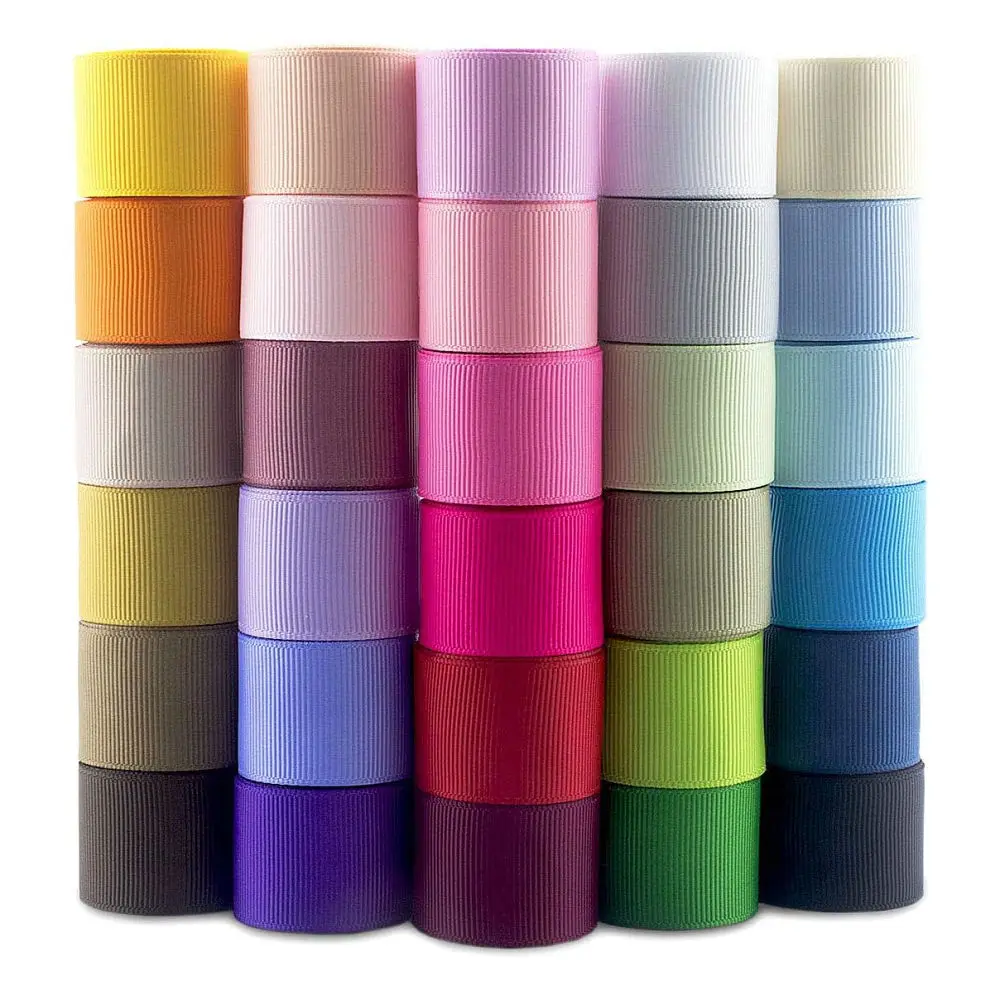 10 Yards Ripsband aus festem Polyesterstoff zum Verpacken von Geschenken, Weihnachten, Hochzeit, Dekoration, DIY, Basteln, Nähzubehör