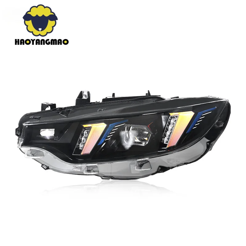 

Suitable for 13-20 4 Series Headlight Assembly F32 Modified Fangs Style LED Daytime Running Light Turn Signal Lens