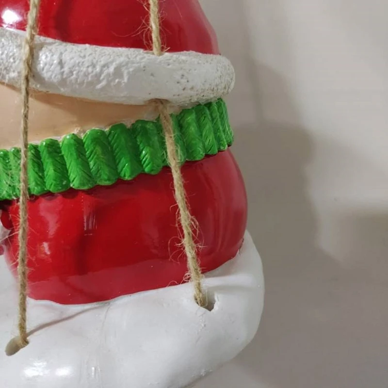 Macetas colgantes muñeco nieve con columpio navideño, bonitas macetas flores para interiores y exteriores