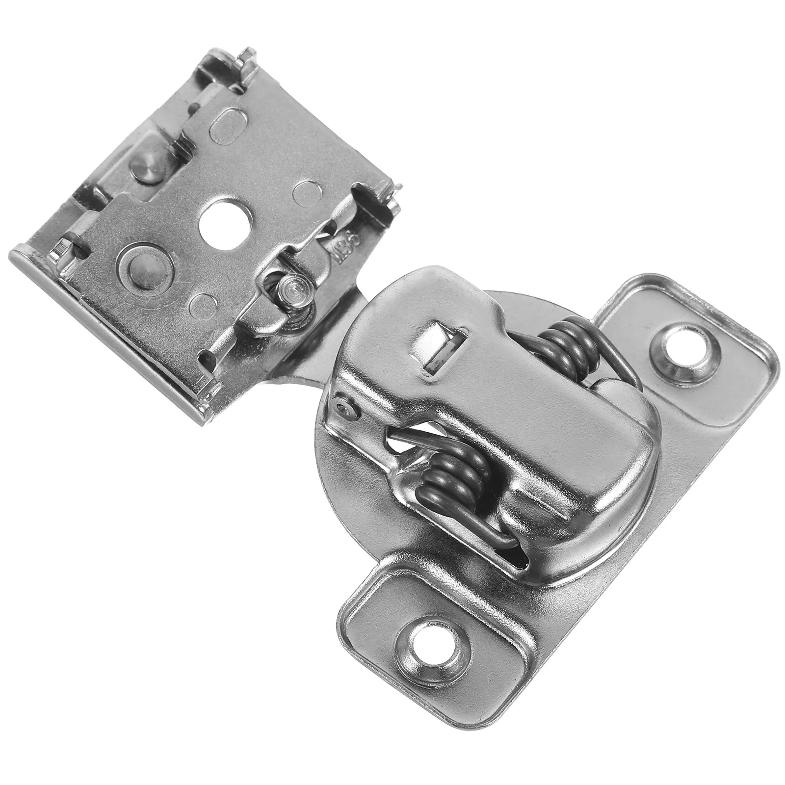 1Set American Style Cabinet Hinge Soft Close Kitchen Full Overlay Stainless Steel Concealed Door Hinge Replacement Black Self