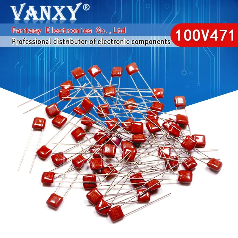 Condensateur 100VcommencerJ 100NF 0.1UF 100V 104 CBB 101 102 103 105 221 224 471 472 473 474 683 1NF 10NF 1UF 100dissolve 470NF, 20 pièces