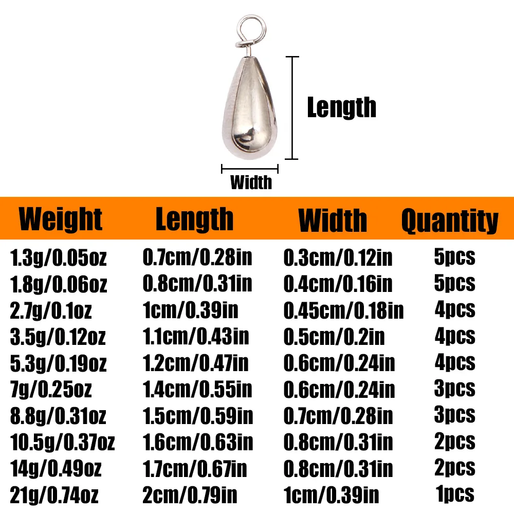 B&U Tungsten Fastach Sinker Fishing Sinker Hook Connector Line Sinkers Additional Weight Quick Release Casting Fishing Tools