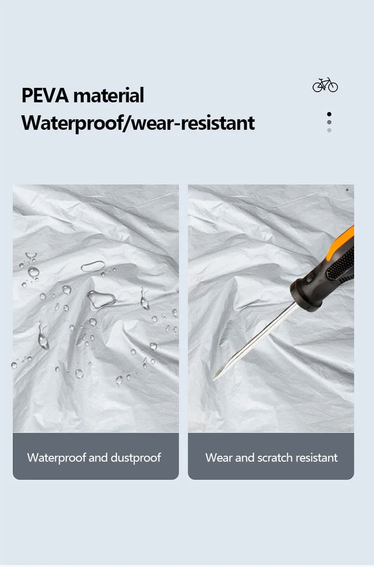 Fahrradabdeckung Motorrad Regenschutz Wasserdicht Staubdicht Anti-UV Outdoor Schutz MTB Fahrradabdeckung Alle Jahreszeiten Fahrradzubehör – Detail 3
