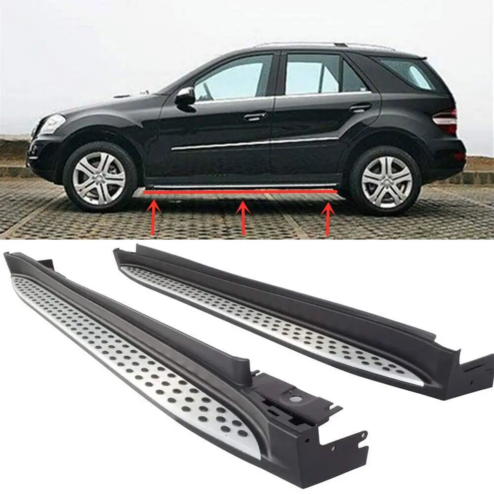 

Fits for Mercedes Benz ML350 W164 2006-2012 Nerf Bar Running Boards Side Steps