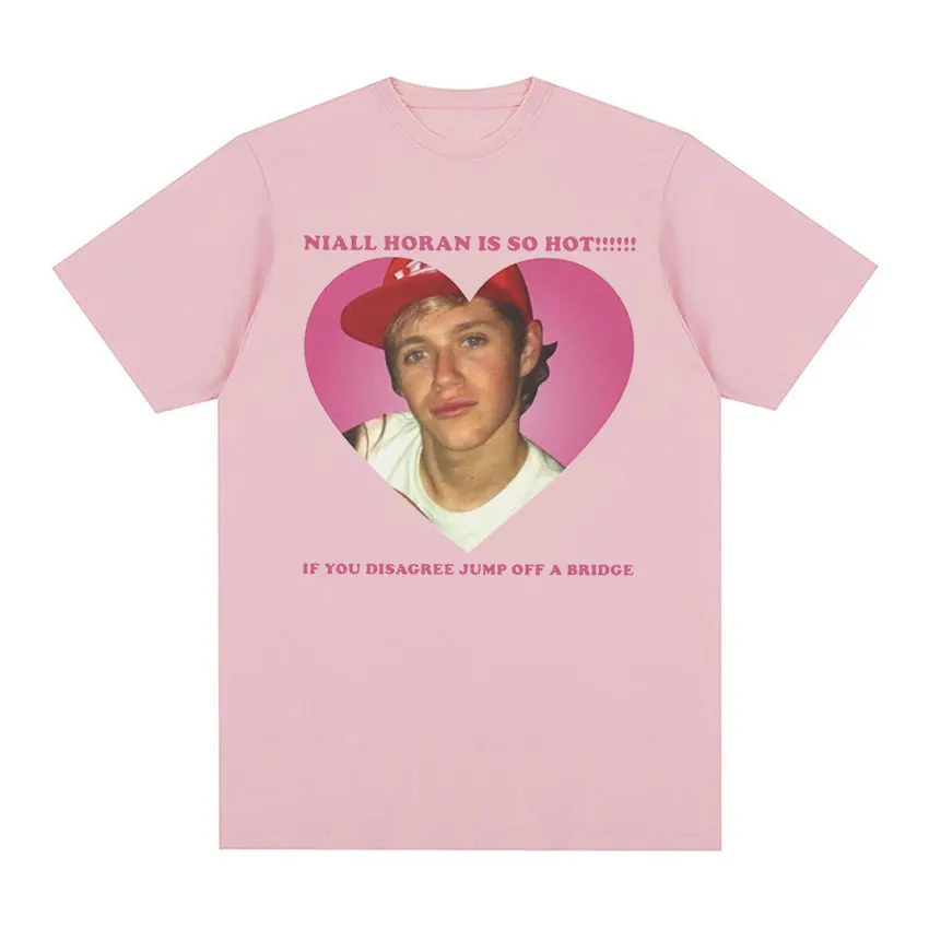 T-shirt graphique imprimé Niall Horan Is So Hot pour hommes, mode vintage, Économie à manches courtes, décontracté, 100% coton, respirant