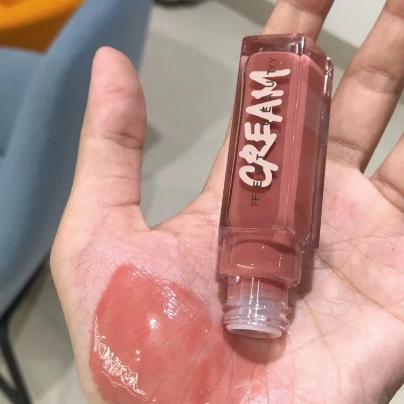 Fashion Fenty Beauty Lip Glaze Moisten Shine Glitter Lip Plumper Makeup للمبتدئين أحمر الشفاه السائل مستحضرات التجميل النسائية