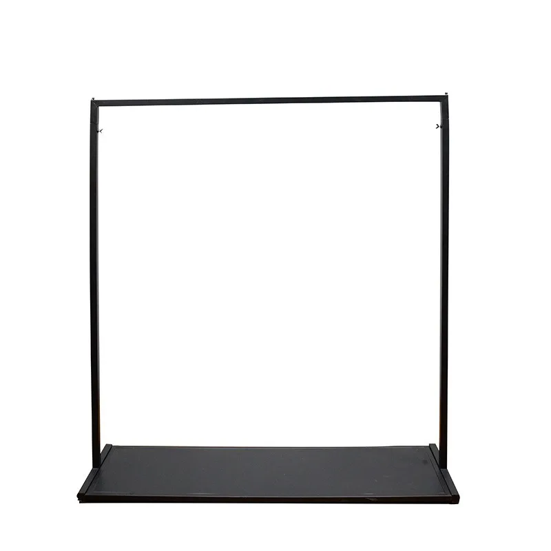 Children's clothing store new display rack Floor-to-ceiling double-layer hanging clothes  Women's store double-layer