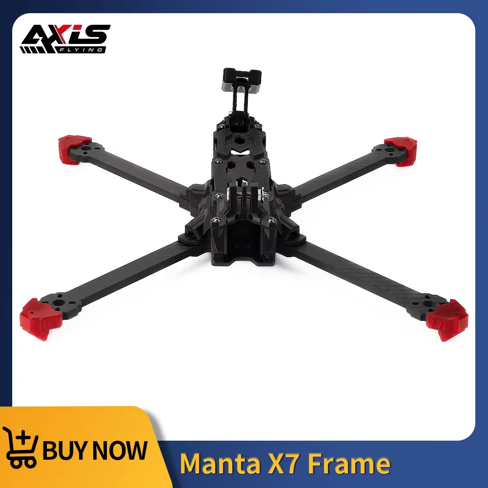Axisflying 7 بوصة مانتا X7 طقم إطارات صحيح X 340 مللي متر قاعدة العجلات ل طويلة المدى RC FPV حرة الطائرة بدون طيار كوادكوبتر الملحقات