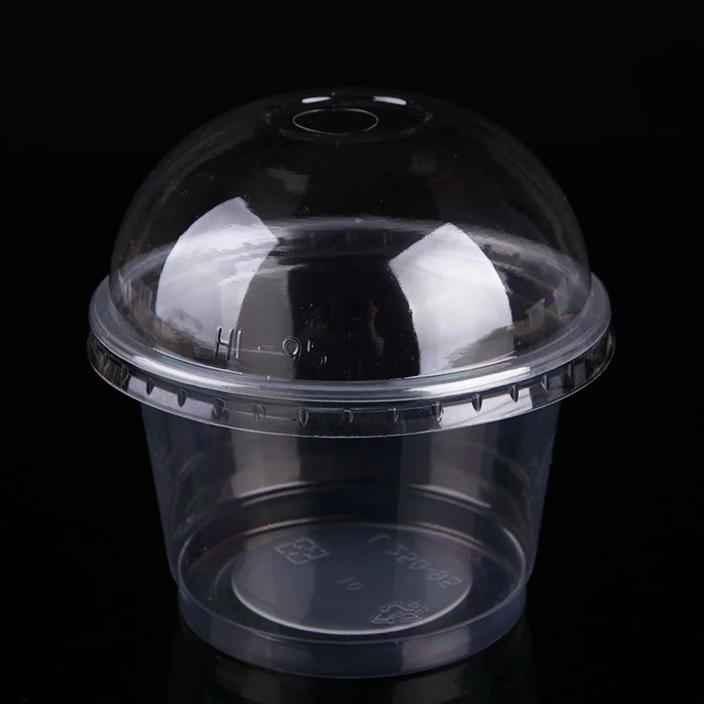 

100pcs 250Ml Dessert Cups Transparent Pp Crack Resistant Lightweight For Cold Drinks Parfaits Mousses Pudding Fruit