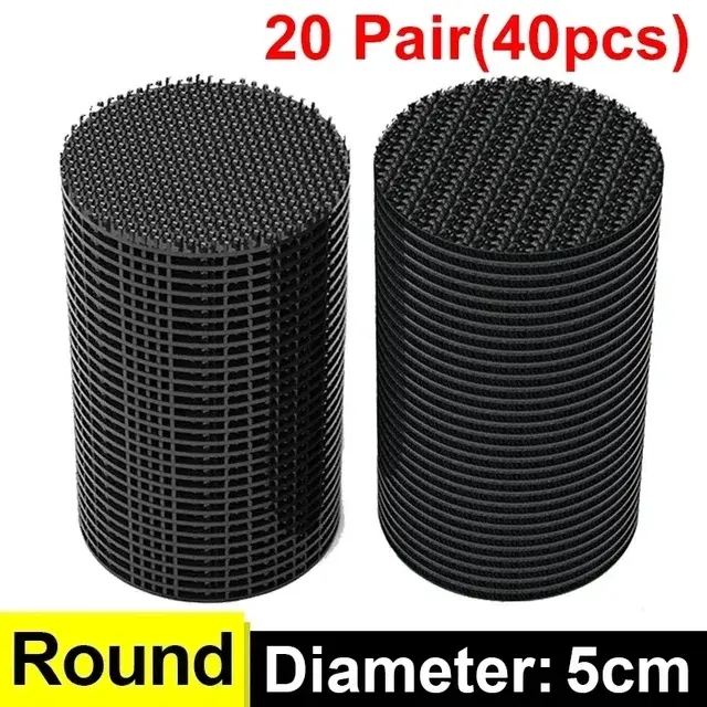 Double Faced Adhesive Patch Car Carpet Fixing Stickers Home Office Foot Mats Carpets Anti Skid Grip Nylon Tape Hook And Loop Pad - Image 20