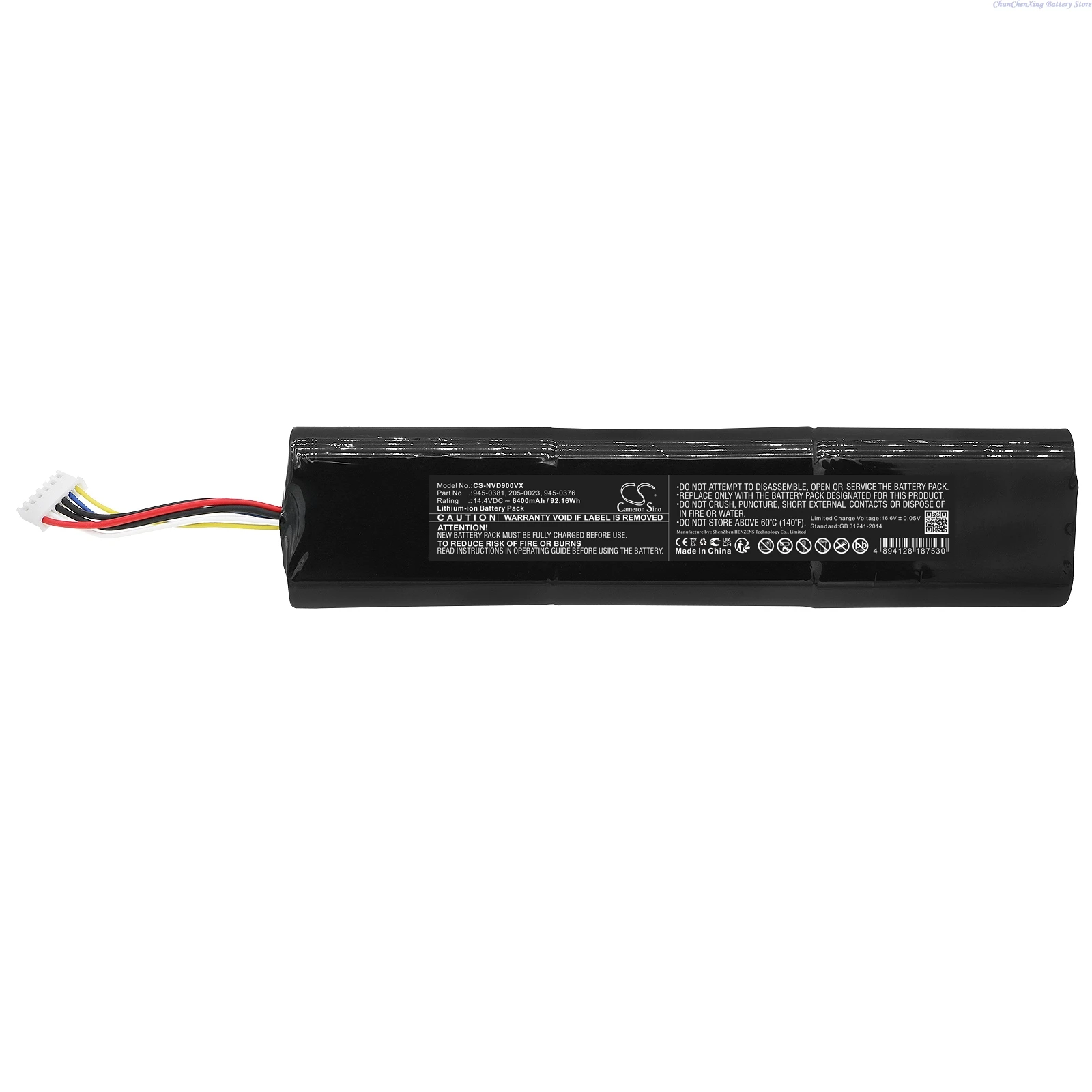 Cameron Sino 14.4V 5200mAh/6400mAh/6800mAh Battery 945-0381 for Neato Robotics D8,Botvac D9,945-0356,D10,945-0373,905-0596 +Tool