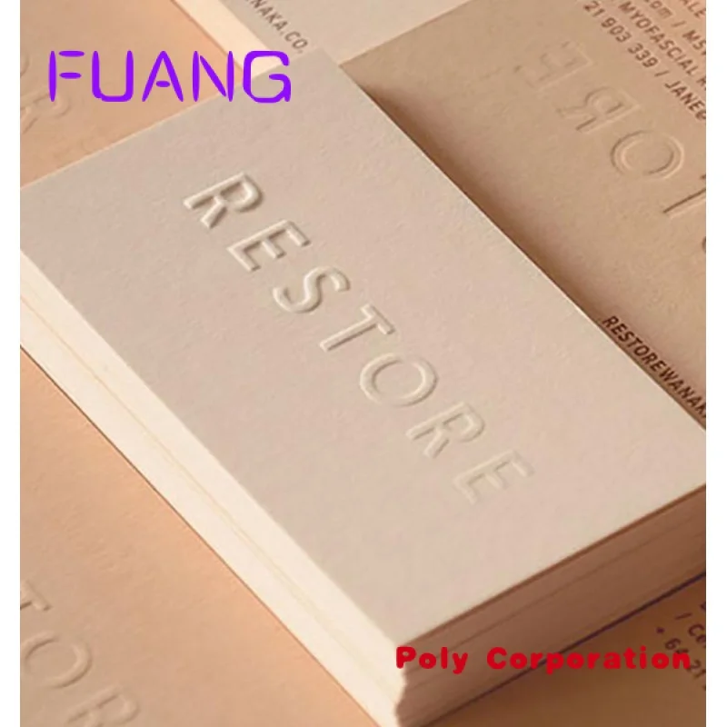 Custom  Manufacture cheap luxury embossed business cards with logo paper cards printing service