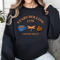 Halloween Stars Hollow Connecticut Sweatshirt women crewneck pullover Gilmore Girl Hoodie Book Lovers sweatshirts woman clothes